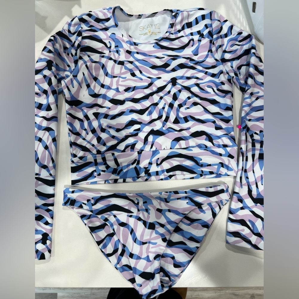 Skatie Multicolor Zebra Print Bikini Set